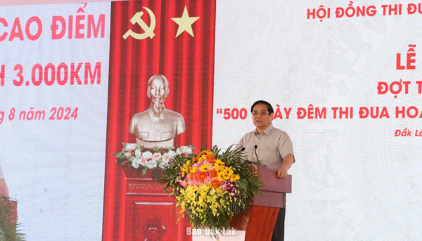 Thủ tướng Chính phủ Phạm Minh Chính phát động đợt cao điểm “500 ngày đêm thi đua hoàn thành 3.000 km đường bộ cao tốc”