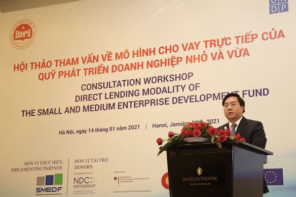 Hội thảo tham vấn về mô hình cho vay trực tiếp của Quỹ Phát triển doanh nghiệp nhỏ và vừa