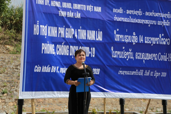 Joining hands to support four southern-Laos provinces to fight against Covid-19