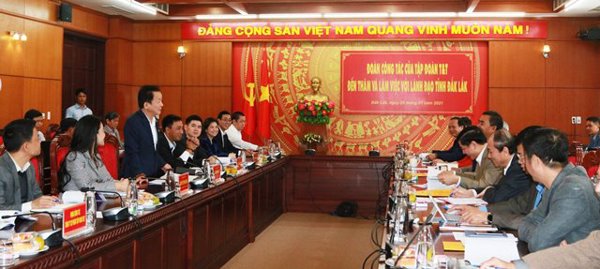 Tập đoàn T&T đề xuất đầu tư 05 dự án quy mô lớn tại Đắk Lắk trong năm 2021 